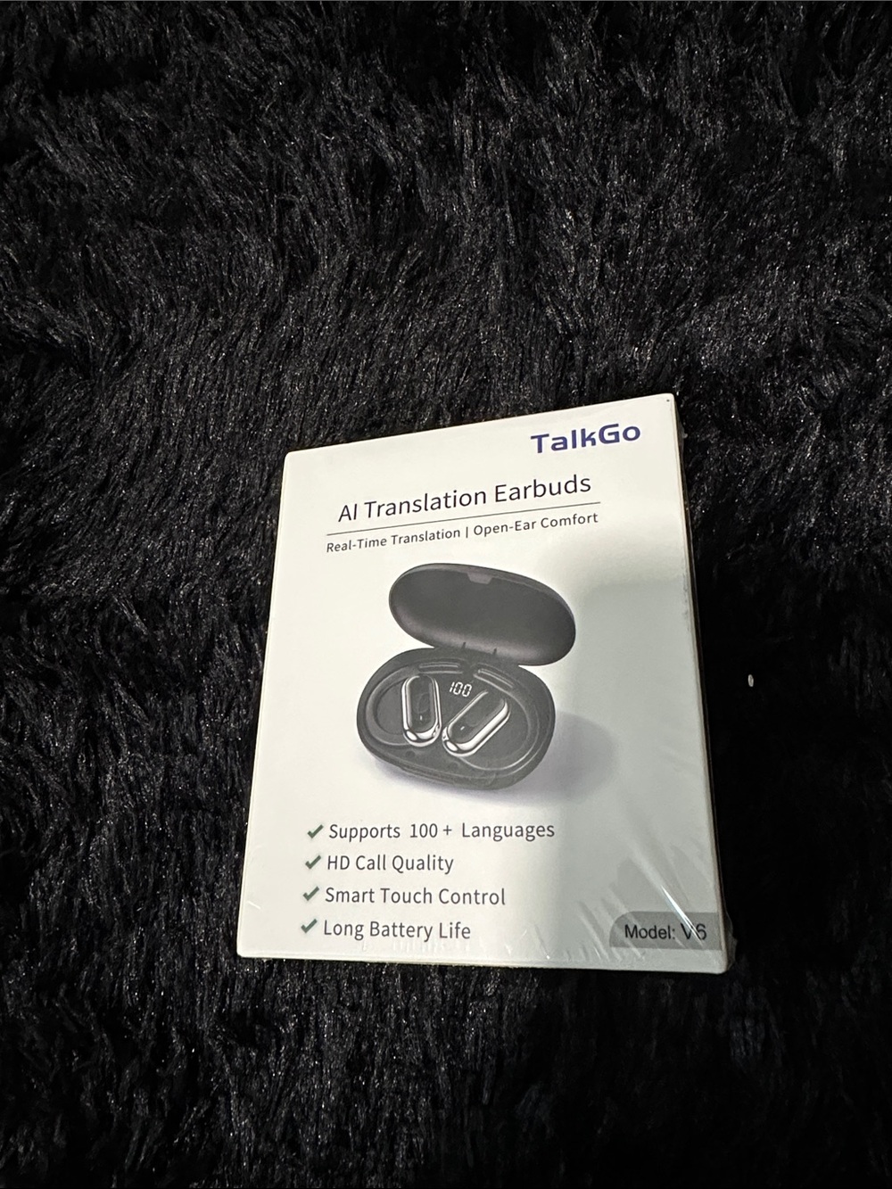 AI Translation Earbuds in White - Real-Time Translation & HD Calls